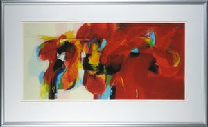 Pieter Vermeulen - Zeefdruk, Rood geschikt - Ingelijst (Groot) kopen? Bied vanaf 70!