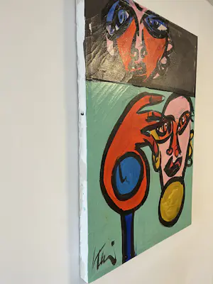 Peter Robert Keil - Dubbel Portret licht groen kopen? Bied vanaf 100!