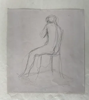 Paul Smolders - Mooie originele potloodtekening - naakt - Dubbel gesigneerd kopen? Bied vanaf 55!