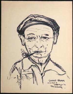 Joe Wols - Stifttekening, Zeedijk - Terschelling kopen? Bied vanaf 1!