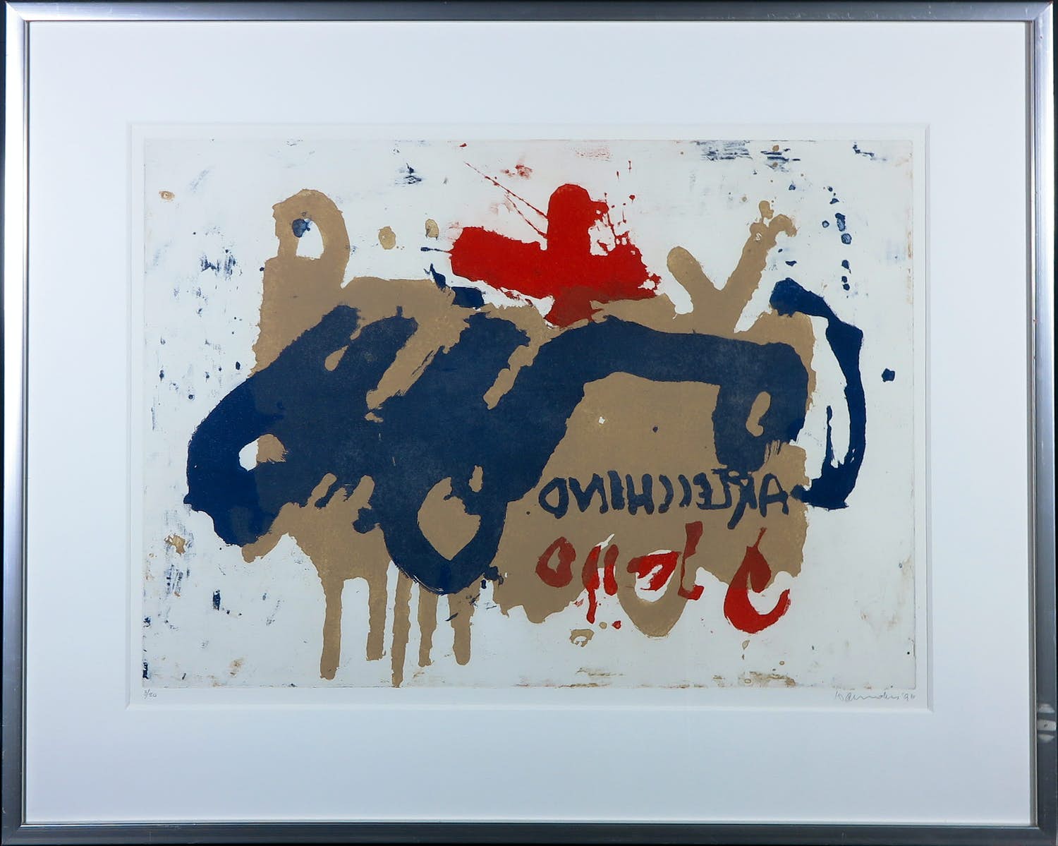 Niet of onleesbaar gesigneerd - Kleurenets, Arlecchino - Ingelijst kopen? Bied vanaf 1!