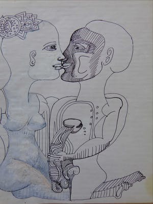 Ernst Vijlbrief - LOT VAN 2 WERKEN / ORIGINEEL WERK / 22x31cm + 21x17cm kopen? Bied vanaf 30!