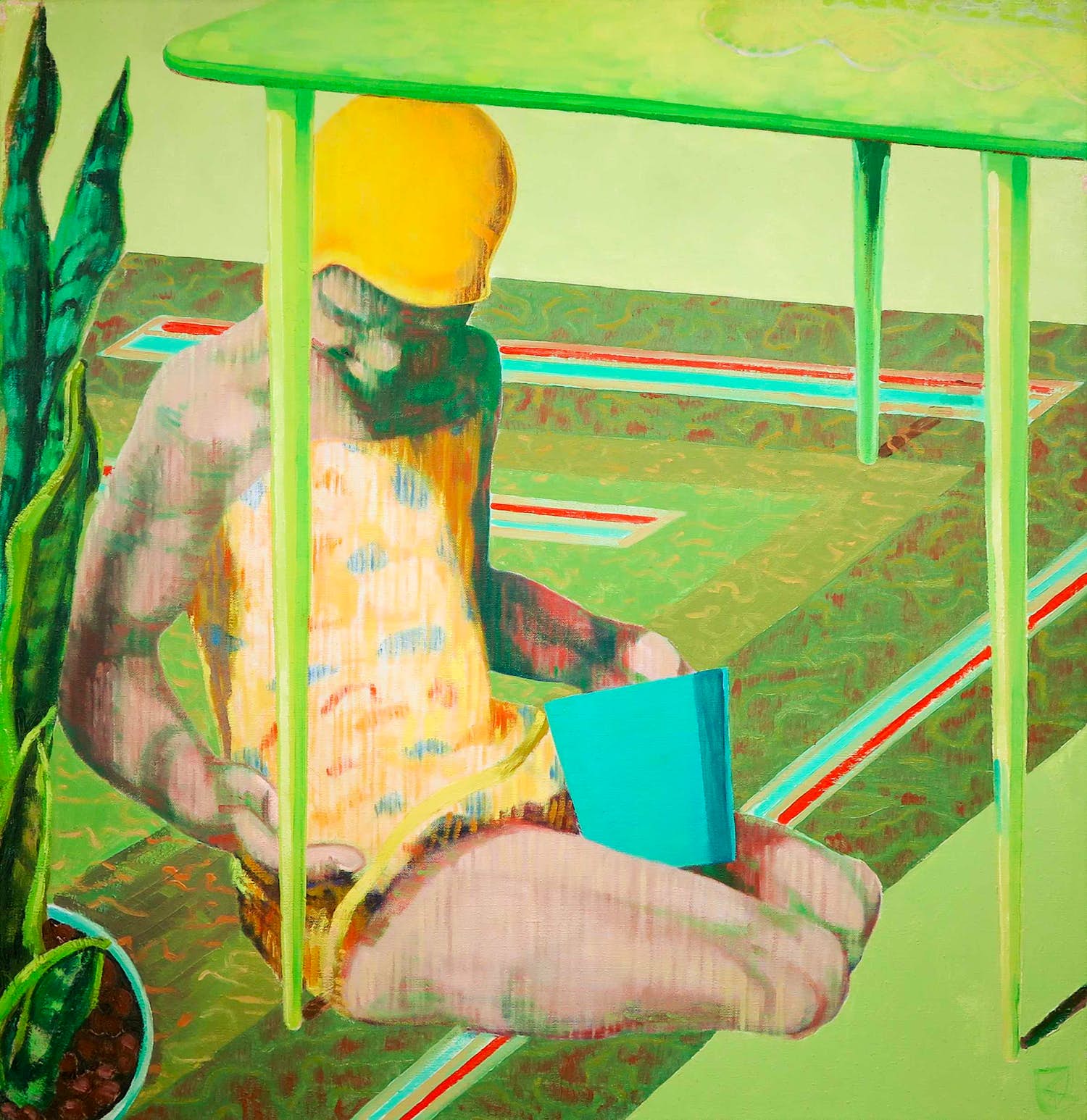 Jose Kolijn - Olieverf op doek, Tropenjaren verkocht voor € 100!