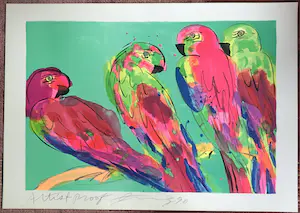 Walasse Ting - Parrots kaufen? Bieten Sie von 750!