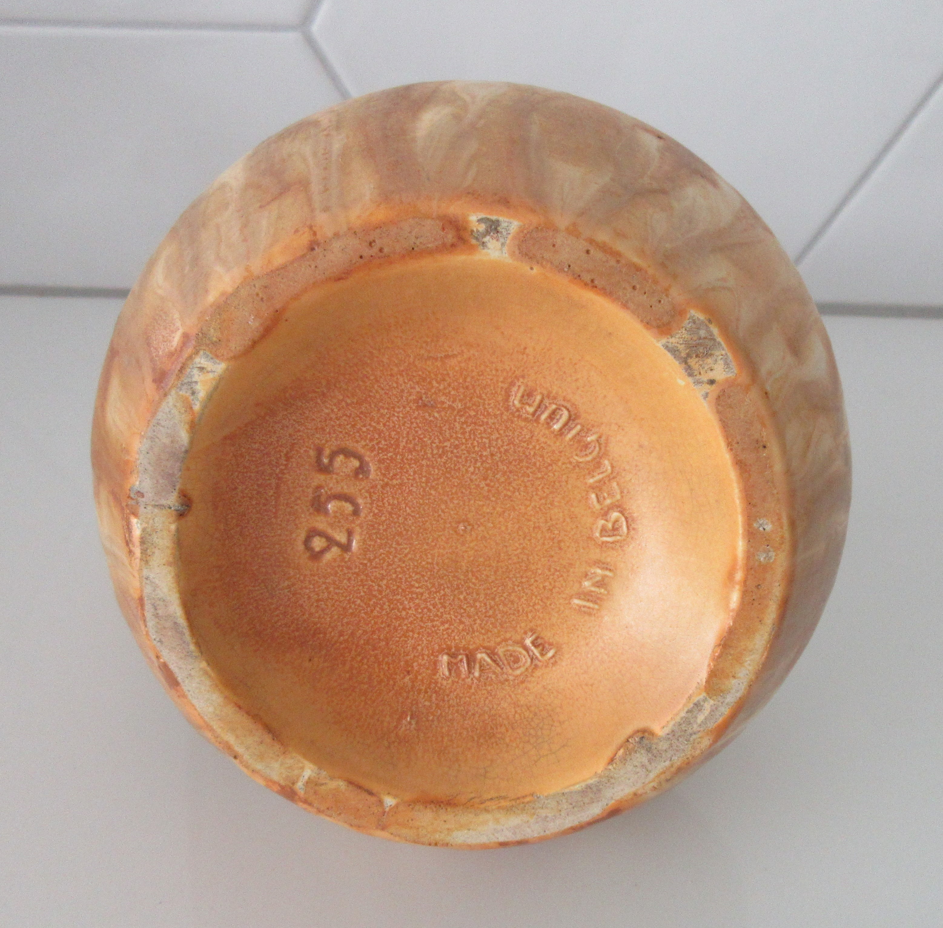 Faience de Thulin - Art deco stroomglazuren hengselvaas model 255 kopen? Bied vanaf 25!