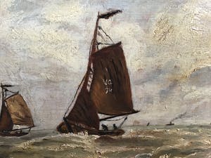 Niet of onleesbaar gesigneerd - Wind in de zeilen. kopen? Bied vanaf 1!