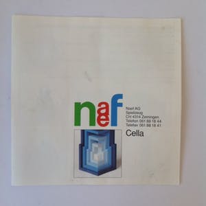 Kurt Naef - Kubus Cella Blue (1978), houten kubus in originele verpakking kopen? Bied vanaf 89!
