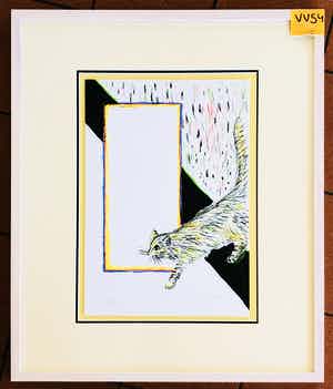 Roger Raveel - Felix Vulgarisl maar met lijst! verkocht voor € 625!