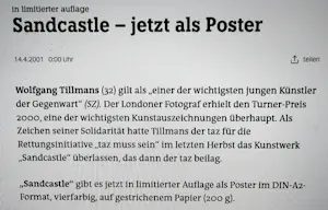 Wolfgang Tillmans - Sandcastle 2000 kopen? Bied vanaf 295!