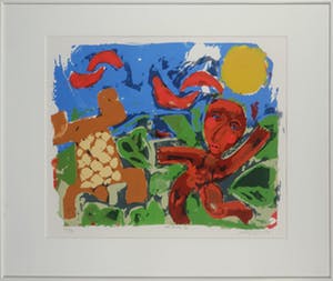 John Lie a Fo - Zeefdruk, Manulu - Ingelijst kopen? Bied vanaf 35!