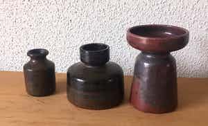 Potterij Zaalberg - Drie vaasjes verkocht voor € 35!