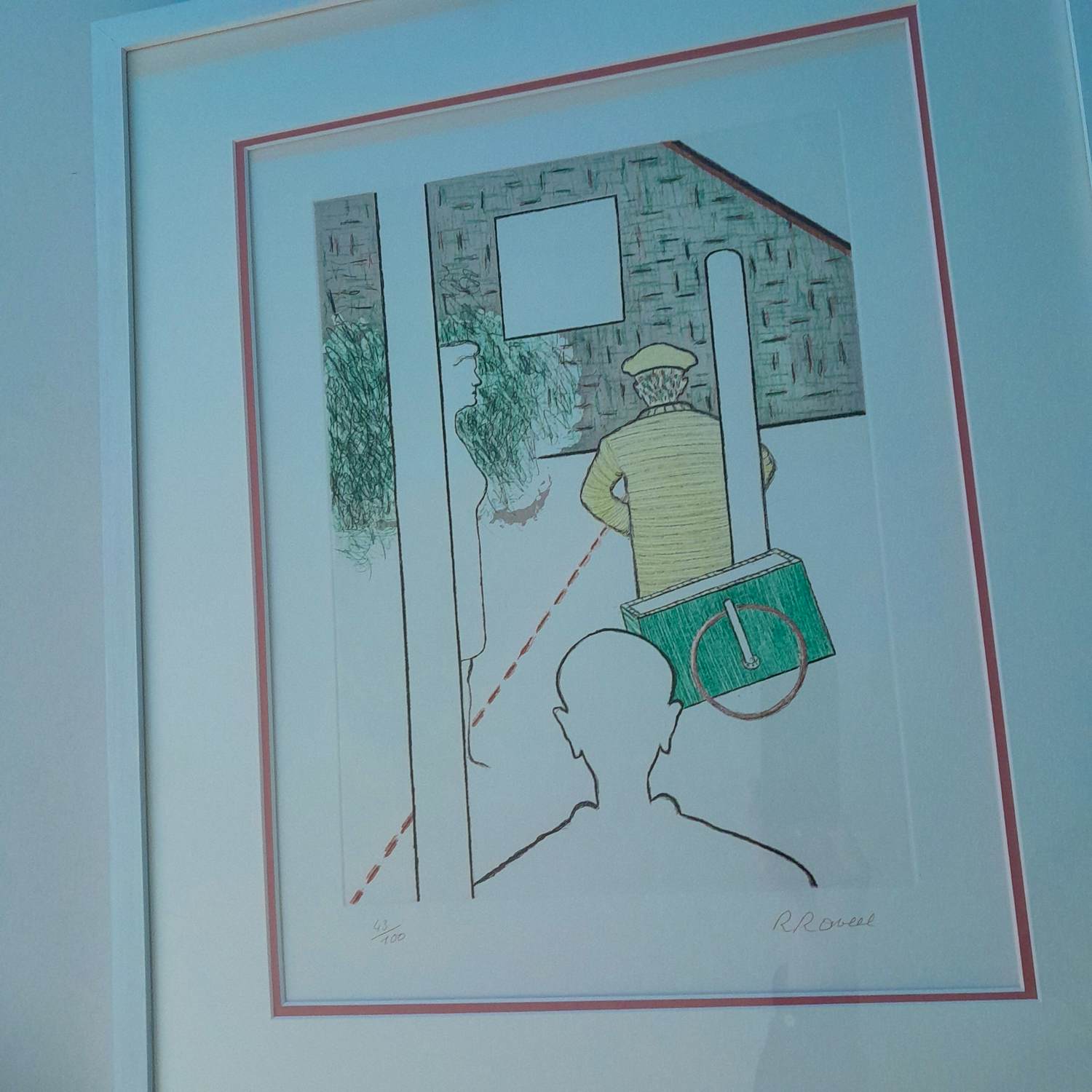 Roger Raveel - In en uit het geheugen gegrift verkocht voor € 1445!