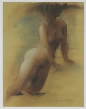 Clemens Pasch - Pastel en krijt, Naakt - Ingelijst kaufen? Bieten Sie von 70!