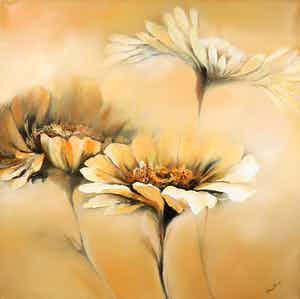 Elena Filatov - Acryl op doek, Apricot Summer II verkocht voor € 50!