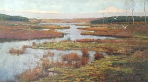 Eugene Lucker - C3565 - Heidelandschap met ven kopen? Bied vanaf 150!