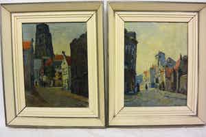 Christiaan Soer - Twee Stadsgezichten verkocht voor € 50!