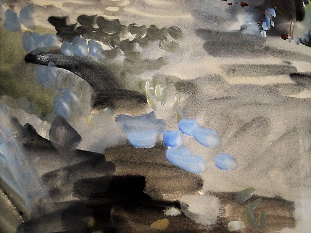 Hein Stork - Fascinerend impressionistisch Aquarel "Duin en bos landschap Noord-Holland"  kopen? Bied vanaf 570!