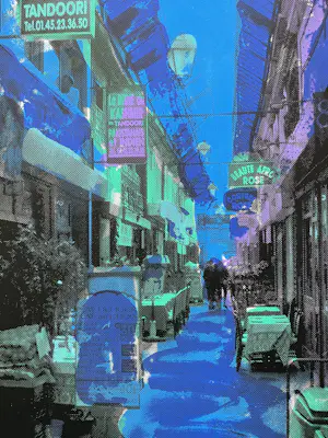 Jelis van Dolderen - handgesigneerde zeefdruk | 'Paris-Partout V' | 2002 kopen? Bied vanaf 1!