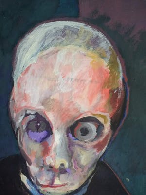 Lucebert - schilderij op doek, handgesigneerd, CoBra kopen? Bied vanaf 6000!