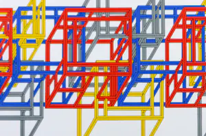 Joost Baljeu - Zeefdruk, T-totum Construct - Ingelijst kopen? Bied vanaf 250!