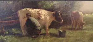 Willem Maris - Koeien worden gemolken kopen? Bied vanaf 1000!