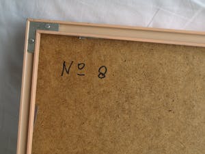 Emeke Buitelaar - Litho of monoprint? , Abstracte voorstelling – gesigneerd & ingelijst – 1988 kopen? Bied vanaf 40!