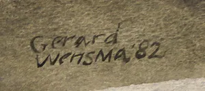 Gerard Wensma - Aquarel op papier, Gezicht op huizen kopen? Bied vanaf 1!