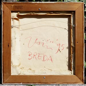 Jac Gijzen - Abstracte compositie, olieverf op doek (in originele lijst) kopen? Bied vanaf 395!