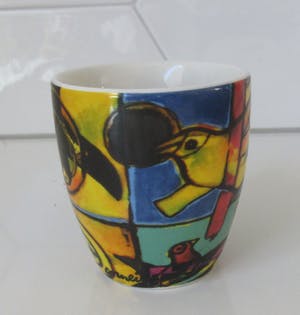 Corneille - Vier porseleinen onderzetters en een kopje kopen? Bied vanaf 28!