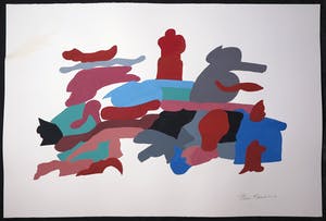 Henri Plaat - Gouache op papier, Zonder titel (Groot) kopen? Bied vanaf 1!