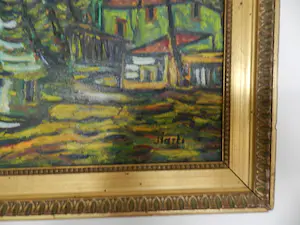 Juan Marti - Fauvistisch Rivierlandschap kopen? Bied vanaf 50!