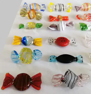 Seguso - 24x Murano Glas Snoepjes / Bonbons / Sweets - Vintage Kunst Venetië kopen? Bied vanaf 70!