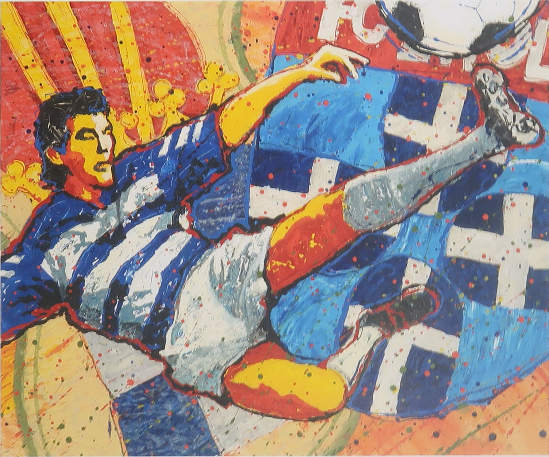 Adje Vandenberg - Zeefdruk, FC Zwolle - Ingelijst kopen? Bied vanaf 1!