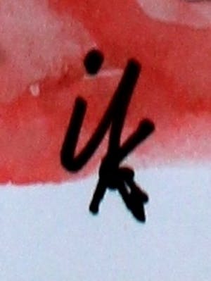 Ernst Vijlbrief - Pentekening, ingekleurd met aquarel: "Ik" kopen? Bied vanaf 50!