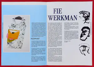 Fie Werkman - Bloemen, inkttekening kopen? Bied vanaf 30!