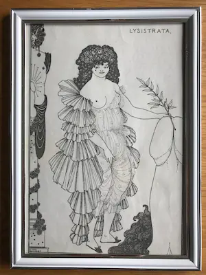 Aubrey Beardsley - Lot van 8 ingelijste prenten - Lysistrata - omstreeks 1930 kopen? Bied vanaf 95!