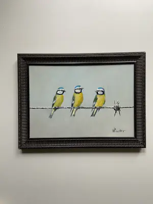 Henk Poeder - Vogeltjes op prikkeldraad kopen? Bied vanaf 125!