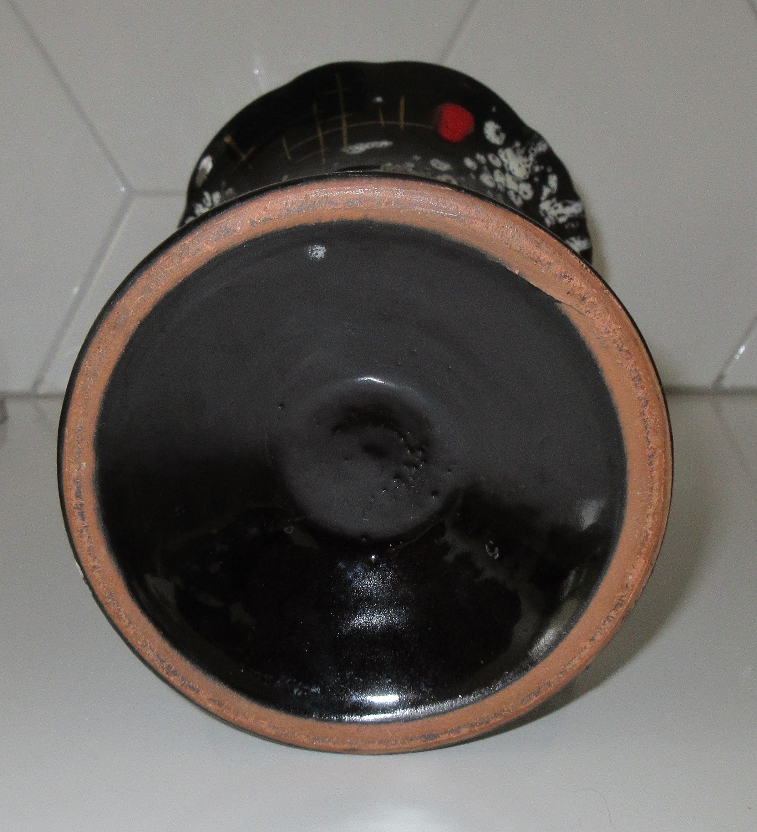 Carstens Tonnieshof - Fifties hand beschilderde aardewerk vaas kopen? Bied vanaf 1!