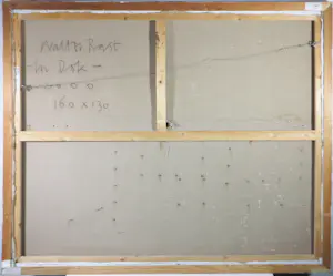 Walter Rast - Gemengde techniek (verf, metalen applicaties), Dok - Ingelijst (Zeer groot) kopen? Bied vanaf 300!