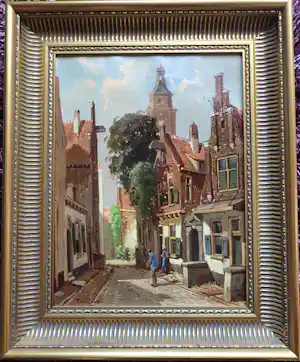 Hendrik ten Hoven - Nederlands stadsgezicht verkauft für € 75!