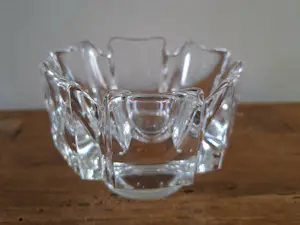 Orrefors - zware kristallen schaal, Lars Hellsten kopen? Bied vanaf 39!