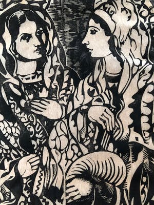 Niet of onleesbaar gesigneerd - "Perpetua en Felicitas" (Frans Masereel?) kopen? Bied vanaf 1!