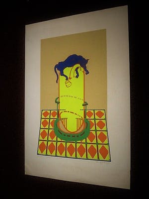 Saul Belem - Grote 1972 Popart zeefdruk - Tiger - eigen druk - gesigneerd kopen? Bied vanaf 30!