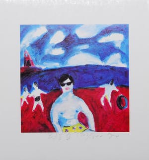 Laixing Cheng - Vier handgesigneerde zeefdrukken: Circus I, II, Man, The Beach kopen? Bied vanaf 25!