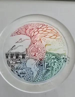Buy Yvonne Borgers - 4 ingelijste etsen met de ooievaar als symbool voor levenslooop? Bid from 120!