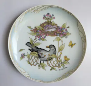 Hutschenreuther - Ole Winther - Borden vogels (2) kopen? Bied vanaf 20!