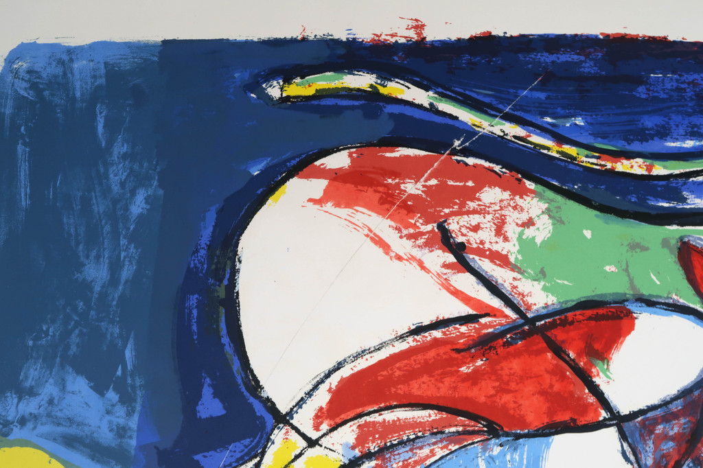 Anton Vrede - Zeefdruk, Cow birds beach kopen? Bied vanaf 1!