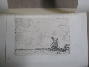 Antoon Derkzen van Angeren - Ets Molen in landschap kopen? Bied vanaf 40!