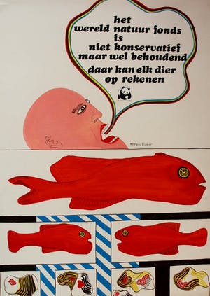 Hans Wap - Collage/gemengde techniek: Wereld Natuur Fonds kopen? Bied vanaf 85!