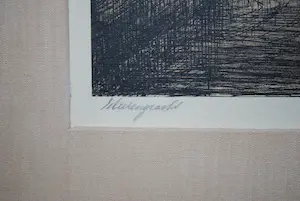 Louis Landre - Herengracht - Amsterdam - fraai ingelijste ets kopen? Bied vanaf 35!